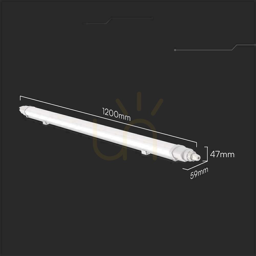 Előadás Hermetikus LED-es lámpatest V-TAC WP LINKABLE 120cm VT-80120 4000K 3900lm Hermetikus LED-es lámpatest V-TAC WP LINKABLE 120cm VT-80120 4000K 3900lm