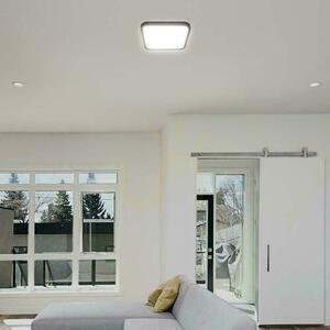Plafond V-TAC 24W LED négyzet 30x30cm felszíni szerelésű IP44 fekete VT-8624B 6500K 2500lm small 6