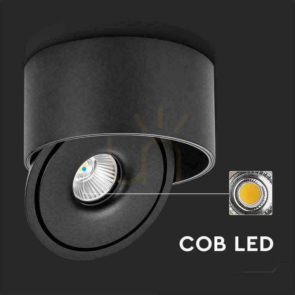 Előnézet Felszíni beépíthető lámpa V-TAC 28W Tilt CRI90 CCT Fekete VT-2833 3000K-4000K-6400K 2500lm. Felszíni beépíthető lámpa V-TAC 28W Tilt CRI90 CCT Fekete VT-2833 3000K-4000K-6400K 2500lm.