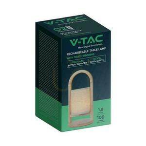 V-TAC 1.5W LED-es asztali éjszakai lámpa töltés Dimmelhető fa VT-7570 3000K 100lm 1 V-TAC 1.5W LED-es asztali éjszakai lámpa töltés Dimmelhető fa VT-7570 3000K 100lm small 1