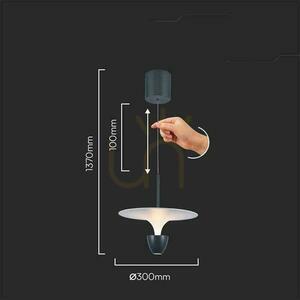 V-TAC 9W LED függő lámpatest Fehér+Szürke VT-7832 3000K 1000lm 1 V-TAC 9W LED függő lámpatest Fehér+Szürke VT-7832 3000K 1000lm small 1