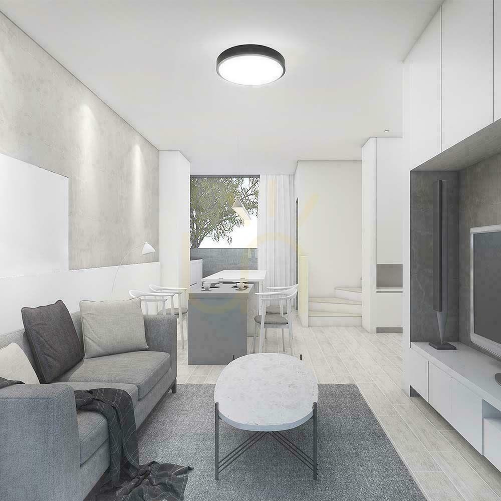 Kilátás Plafond V-TAC 36W LED kerek 35cm-es felszíni szerelésű IP44 fekete VT-8630B 4000K 3820lm. Plafond V-TAC 36W LED kerek 35cm-es felszíni szerelésű IP44 fekete VT-8630B 4000K 3820lm.