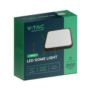 Plafond V-TAC 24W LED négyzet 30x30cm felszíni szerelésű IP44 fekete VT-8624B 3000K 2500lm 3000K 2500lm small 3