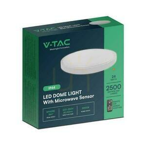 Plafond V-TAC 24W LED kerek 35cm-es felszíni szerelt pilóta mozgásérzékelő IP44 Fehér VT-8624S 4000K 2500lm 4 Plafond V-TAC 24W LED kerek 35cm-es felszíni szerelt pilóta mozgásérzékelő IP44 Fehér VT-8624S 4000K 2500lm small 4