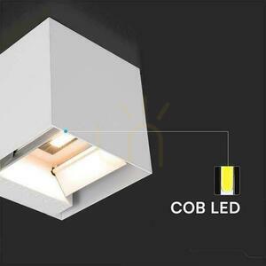 Solar V-TAC 9W LED COB állítható fehér kocka 15x15cm IP65 VT-11109 4000K 860lm fali lámpatest. small 7