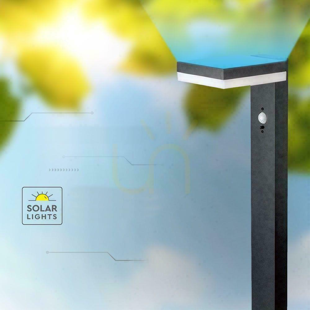 Előadás V-TAC 80cm Solar Garden Pole 5.5W LED IP54 négyzet alakú fekete VT-1167 3000K 220lm 3 év garancia 3 év garancia V-TAC 80cm Solar Garden Pole 5.5W LED IP54 négyzet alakú fekete VT-1167 3000K 220lm 3 év garancia 3 év garancia