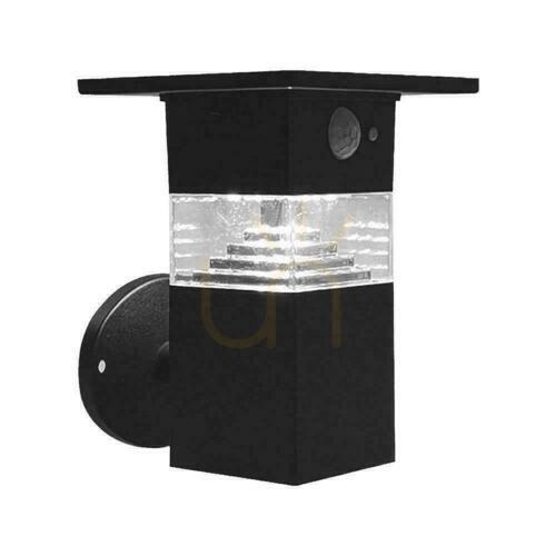 Jelölje be V-TAC 5.5W LED IP54 fekete VT-1169 3000K 250lm napelemes kerti fali lámpa 3 év garancia