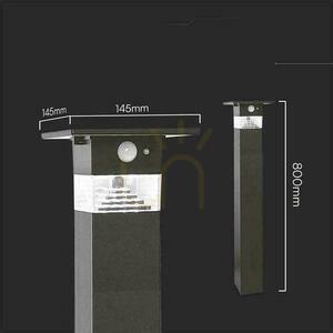 V-TAC 80cm Solar Garden Pole 5.5W LED IP54 fekete VT-1170 3000K 250lm 3 év garancia 3 év garancia small 4