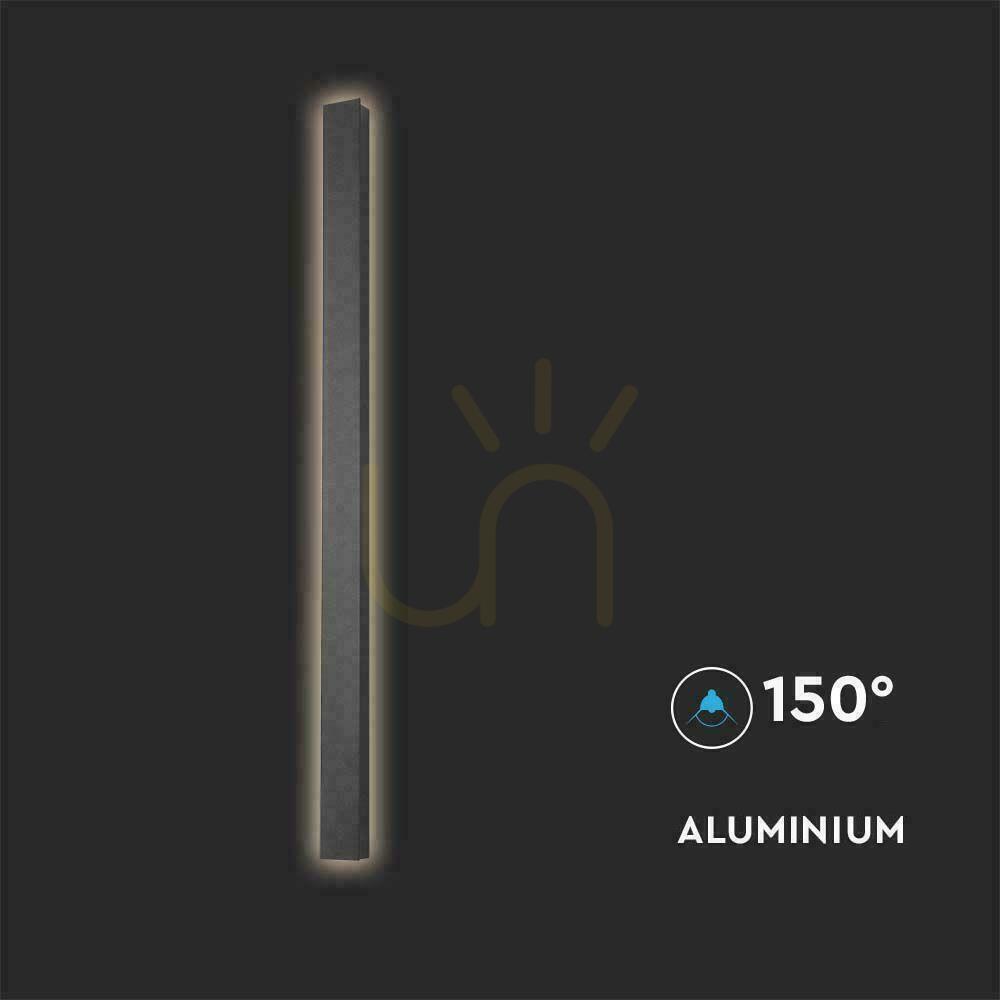Előnézet V-TAC VT-1173 LED kültéri fali lámpa antracit 10 W 4000 K 1300 lm 51 cm IP65 V-TAC VT-1173 LED kültéri fali lámpa antracit 10 W 4000 K 1300 lm 51 cm IP65