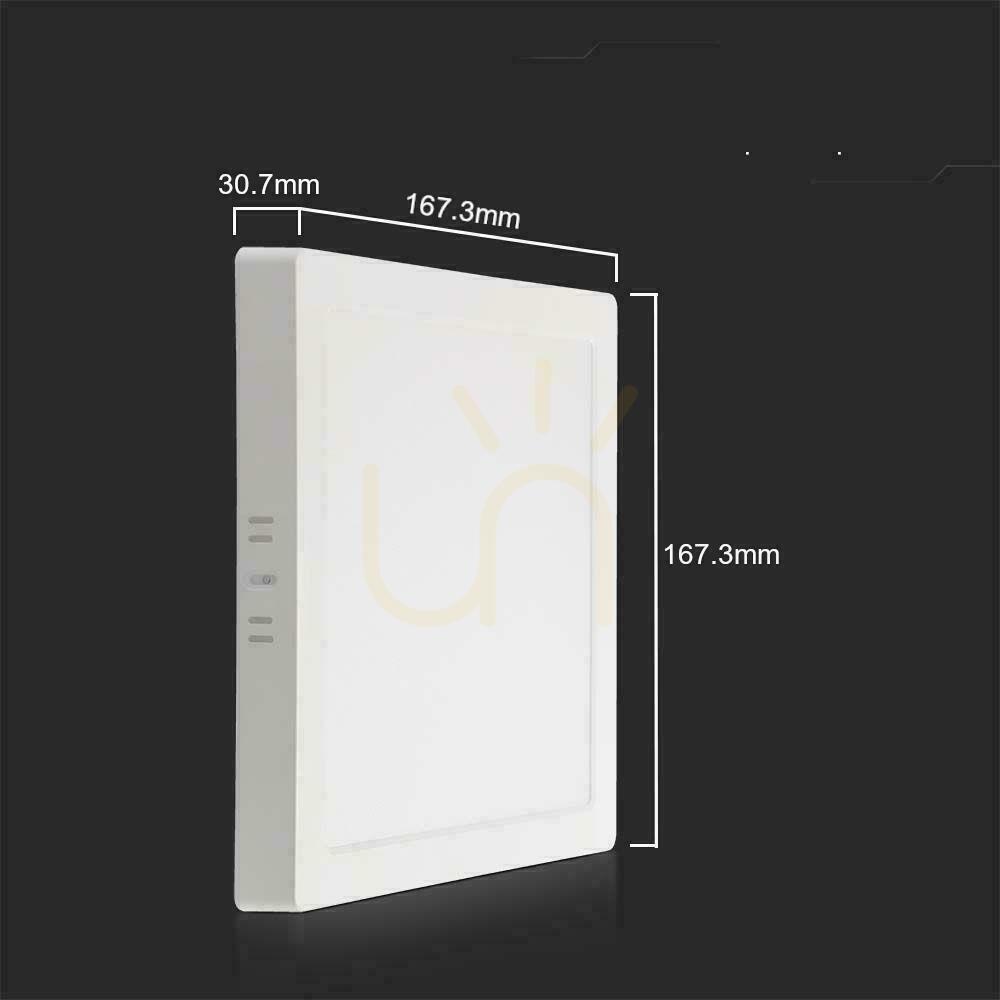 Kijelző V-TAC felszíni LED Panel Premium Downlight 12W Square 170x170 VT-60012 3000K 1200lm. V-TAC felszíni LED Panel Premium Downlight 12W Square 170x170 VT-60012 3000K 1200lm.