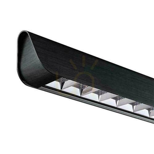 Jelölje be V-TAC LED lineáris SAMSUNG CHIP LIFUD meghajtó 36W 60st CCT felfüggesztett 120cm fekete VT-7-36 3000K-4000K-6400K 2880lm 5 év garancia