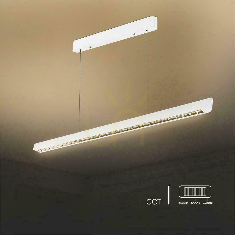 Jelölje be V-TAC LED lineáris SAMSUNG CHIP LIFUD meghajtó 36W 60st CCT felfüggesztett 120cm fehér VT-7-36 3000K-4000K-6400K 2880lm 5 év garancia 5 év garancia V-TAC LED lineáris SAMSUNG CHIP LIFUD meghajtó 36W 60st CCT felfüggesztett 120cm fehér VT-7-36 3000K-4000K-6400K 2880lm 5 év garancia 5 év garancia
