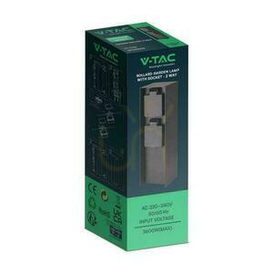 V-TAC kerti dugaljoszlop VT-1196, 2×16 A, 23 cm, fekete small 4