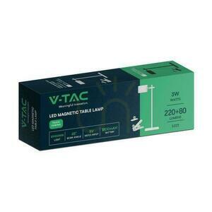 V-TAC 4 az 1-ben asztali lámpa 35cm tapéta klipszes zseblámpa 3W LED CCT fehér VT-10115 3000K-6000K 300lm small 3