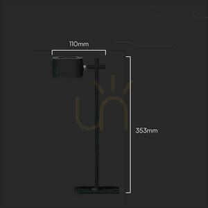 V-TAC 4 az 1-ben asztali lámpa 35cm tapéta klipszes zseblámpa 3W LED CCT fekete VT-10115 3000K-6000K 300lm small 6