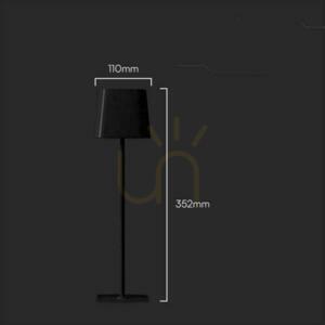 V-TAC 5W CCT LED napelemes éjjeliszekrény asztali lámpa 35cm USB-C töltés Dimmelhető fekete VT-10116 3000K-6000K 400lm 6 V-TAC 5W CCT LED napelemes éjjeliszekrény asztali lámpa 35cm USB-C töltés Dimmelhető fekete VT-10116 3000K-6000K 400lm small 6