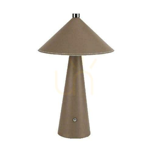 Jelölje be V-TAC 3W LED-es éjjeliszekrény asztali lámpa 33cm CCT USB-C töltés Dimmelhető barna bőr VT-10117 3000K-6000K 240lm