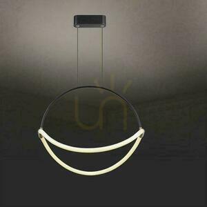 V-TAC 16W LED függesztett lámpatest 50cm Fekete VT-10125 4000K 2000lm small 2