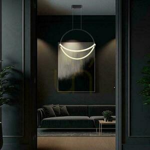 V-TAC 16W LED függesztett lámpatest 50cm Fekete VT-10125 4000K 2000lm small 4