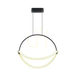 V-TAC 16W LED függesztett lámpatest 50cm Fekete VT-10125 4000K 2000lm small 0