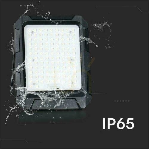 Jelölje be V-TAC Solar LED projektor 10W távirányító, AUTO, időzítő, IP65 Fekete VT-55W 4000K 1000lm