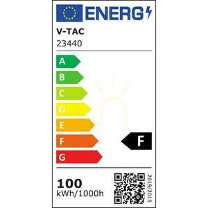 LED projektor V-TAC 100W 100Lm/W kábel 1mb SAMSUNG CHIP fekete VT-44104 4000K 8700lm 5 év garancia 5 év garancia small 10