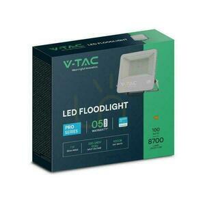 LED projektor V-TAC 100W 100Lm/W kábel 1mb SAMSUNG CHIP fekete VT-44104 4000K 8700lm 5 év garancia 5 év garancia small 3