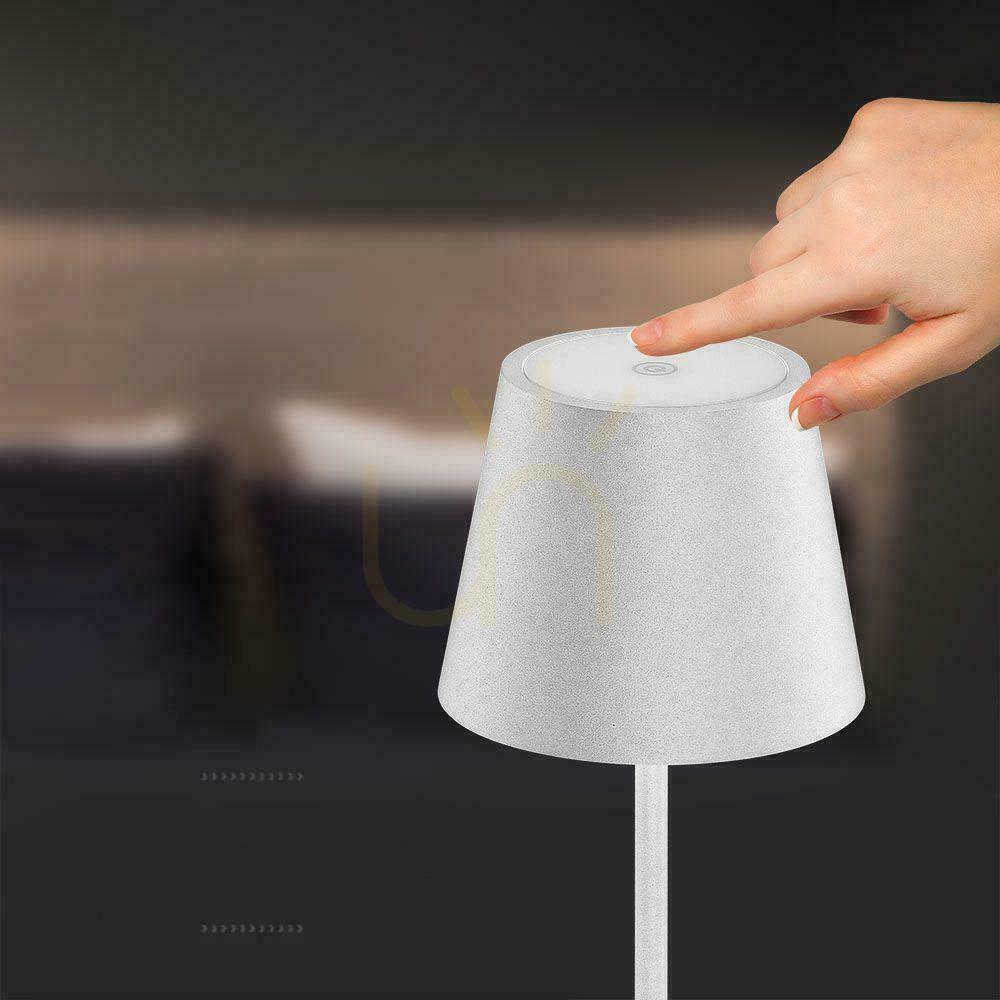 Kijelző V-TAC 1.5W LED-es asztali éjszakai lámpa töltés Dimmelhető IP54 fehér VT-7997 3000K 150lm V-TAC 1.5W LED-es asztali éjszakai lámpa töltés Dimmelhető IP54 fehér VT-7997 3000K 150lm