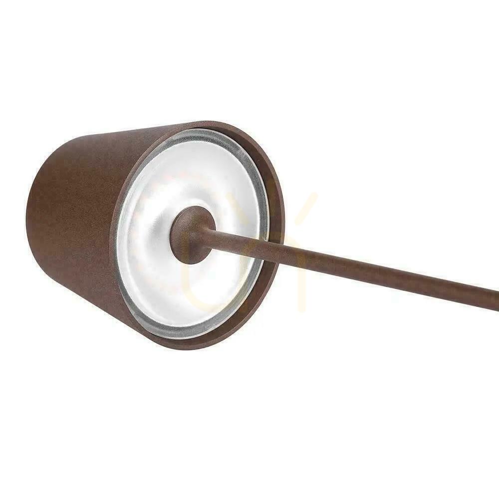 Kijelző V-TAC 1.5W LED-es asztali éjszakai lámpa töltés Dimmelhető IP54 bronz, Corten VT-7997 3000K 150lm V-TAC 1.5W LED-es asztali éjszakai lámpa töltés Dimmelhető IP54 bronz, Corten VT-7997 3000K 150lm
