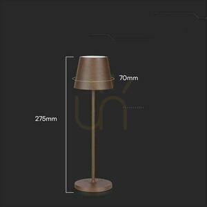 V-TAC 1.5W LED-es asztali éjszakai lámpa töltés Dimmelhető IP54 bronz, Corten VT-7997 3000K 150lm 6 V-TAC 1.5W LED-es asztali éjszakai lámpa töltés Dimmelhető IP54 bronz, Corten VT-7997 3000K 150lm small 6