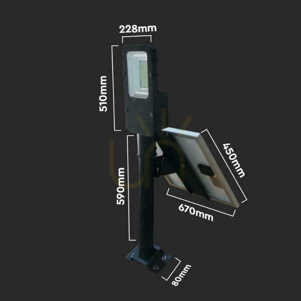 Kilátás V-TAC 50W LED VT-ST201 6500K 4000lm Solar Hybrid utcai lámpatest. V-TAC 50W LED VT-ST201 6500K 4000lm Solar Hybrid utcai lámpatest.