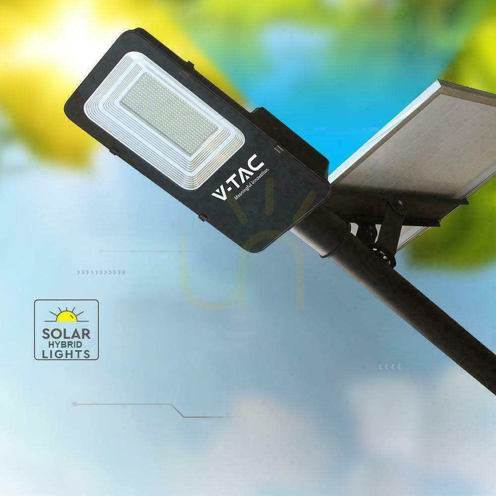Előadás V-TAC 50W LED VT-ST201 6500K 4000lm Solar Hybrid utcai lámpatest. V-TAC 50W LED VT-ST201 6500K 4000lm Solar Hybrid utcai lámpatest.