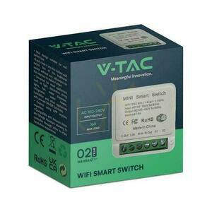 V-TAC vezeték nélküli Wi-Fi kapcsoló V-TAC 1x10A falba épített SMART LIFE TUYA Alexa Google Home VT-5101. small 1