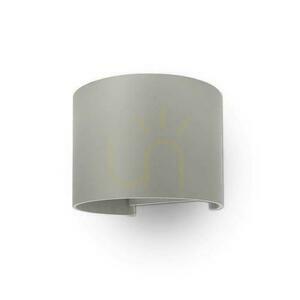 Fali lámpatest 6W V-TAC Top Bottom állítható szürke kerek IP65 Bridgelux VT-756 4000K 700lm 4000K 700lm small 0