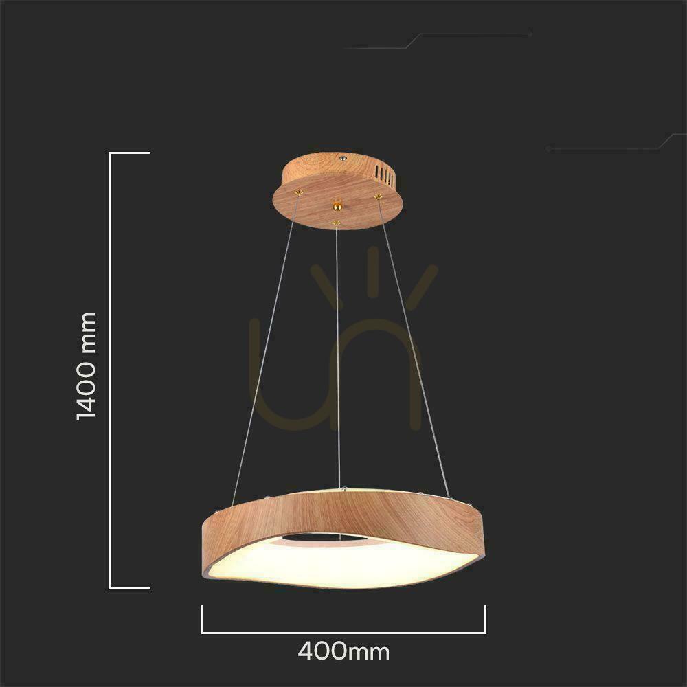 Kilátás V-TAC LED 18W WOOD függesztett lámpatest.. 40cm VT-7973 3000K 2100lm 3000K 2100lm V-TAC LED 18W WOOD függesztett lámpatest.. 40cm VT-7973 3000K 2100lm 3000K 2100lm