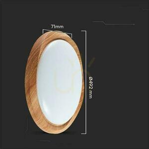 Plafond V-TAC 60W WOOD fi.49cm CCT Pilot TIMER VT-8559 3000K-6500K 6000lm small 5