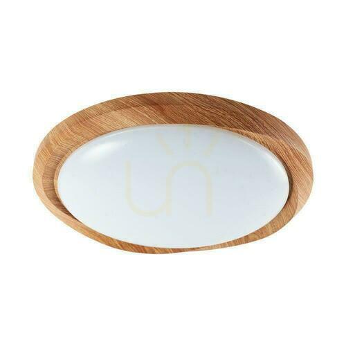 Jelölje be Plafond V-TAC 60W WOOD fi.49cm CCT Pilot TIMER VT-8559 3000K-6500K 6000lm