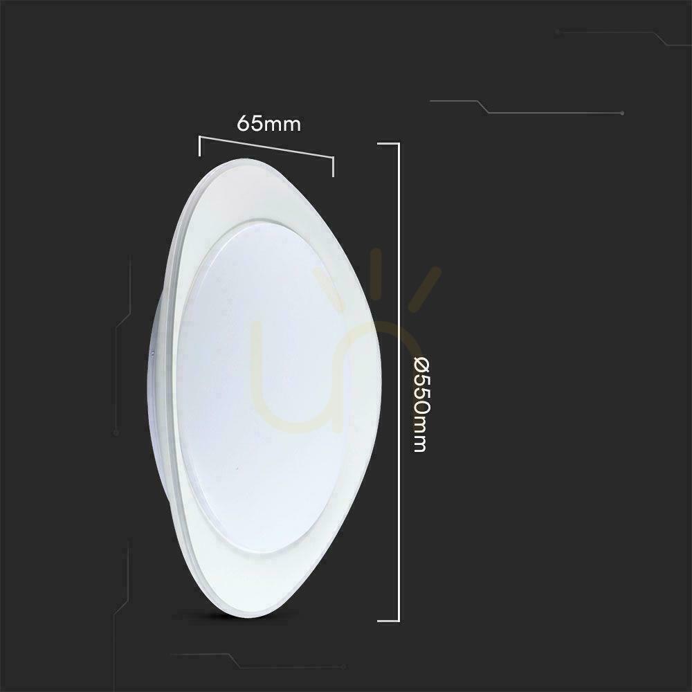 Jelölje be Plafond V-TAC 60W PHANTOM fi.55cm CCT Pilot TIMER VT-8568 3000K-6500K 6000lm Plafond V-TAC 60W PHANTOM fi.55cm CCT Pilot TIMER VT-8568 3000K-6500K 6000lm