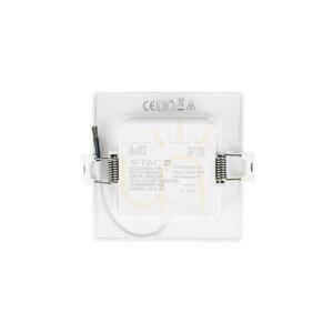 V-TAC 3W LED SAMSUNG CHIP süllyesztett panel négyzet alakú 90x90mm VT-61003SQ-S 3000K 330lm small 2