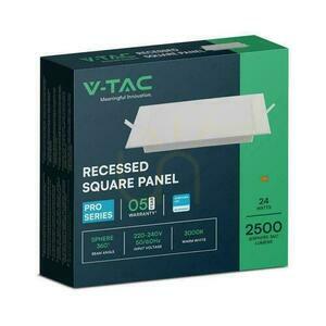 Fehér V-TAC VT-61024SQ-S 104891 LED panel 24 W 2500 lm 3000 K small 4
