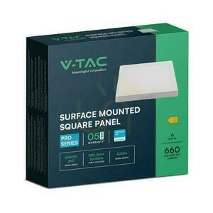 V-TAC VT-60006 falon kívüli LED panel négyzet 12 cm 6 W 3000 K 660 lm SAMSUNG small 2