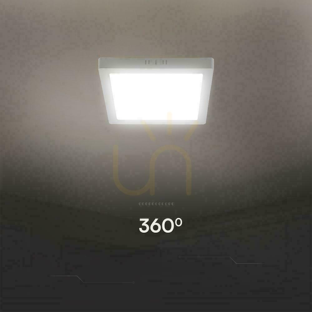 Kijelző V-TAC 12W LED SAMSUNG CHIP felszíni panel négyzet alakú 167x167mm VT-60012SQ-S 4000K 1200lm V-TAC 12W LED SAMSUNG CHIP felszíni panel négyzet alakú 167x167mm VT-60012SQ-S 4000K 1200lm