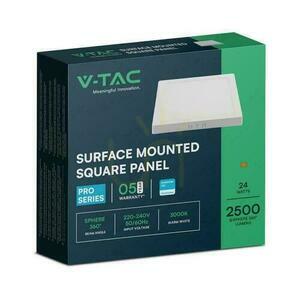 Felületi panel V-TAC 24W LED SAMSUNG CHIP négyzet 285x285mm VT-60024SQ-S 3000K 2500lm 5 év garancia small 2