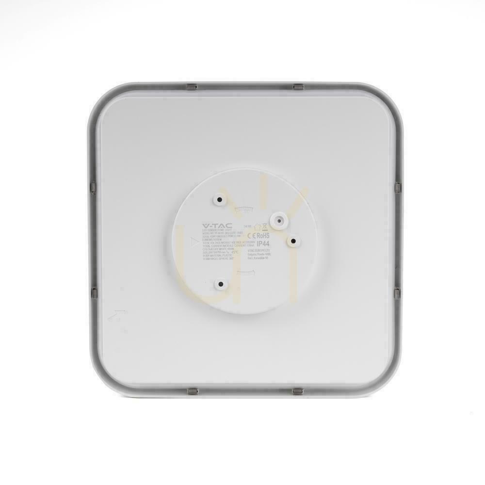 Kilátás Plafond V-TAC 24W LED SAMSUNG CHIP négyzet 29x29cm felszíni IP44 fehér VT-8624 6500K 2500lm 5 év garancia 5 év garancia Plafond V-TAC 24W LED SAMSUNG CHIP négyzet 29x29cm felszíni IP44 fehér VT-8624 6500K 2500lm 5 év garancia 5 év garancia