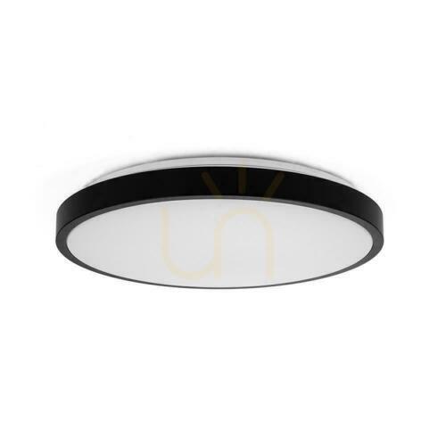 Jelölje be V-TAC VT-8630S mennyezeti lámpa 36 W LED Samsung ø42 cm fekete, mikrohullámú érzékelő távirányítóval, 4000 K 3820 lm, IP44