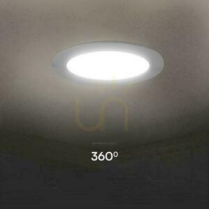 V-TAC 12W LED SAMSUNG CHIP süllyesztett panel kerek 170x28mm VT-61012RD-S 3000K 1200lm 5 év garancia small 5