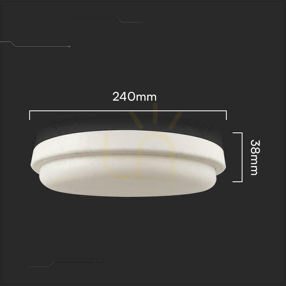 Kijelző V-TAC 24W LED Plafond kerek 240x38mm IP54 VT-80024 3000K 2500lm 3000K 2500lm V-TAC 24W LED Plafond kerek 240x38mm IP54 VT-80024 3000K 2500lm 3000K 2500lm