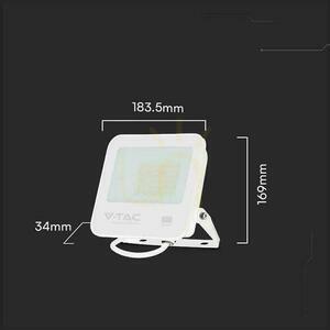 V-TAC 50W SAMSUNG CHIP PRO-S fehér VT-44055 4000K 4270lm LED projektor 5 év garancia small 2