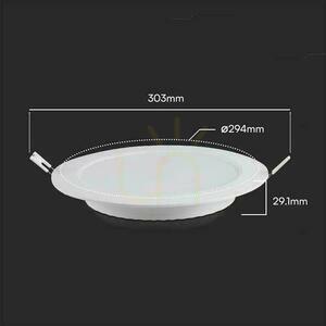 V-TAC 24W LED SAMSUNG CHIP süllyesztett panel kerek 294x29mm VT-61024RD-S 3000K 2500lm 5 év garanciával 2 V-TAC 24W LED SAMSUNG CHIP süllyesztett panel kerek 294x29mm VT-61024RD-S 3000K 2500lm 5 év garanciával small 2