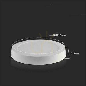 V-TAC 24W LED SAMSUNG CHIP felszíni panel kerek 288x31mm VT-60024RD-S 3000K 2500lm 3000K 2500lm small 3